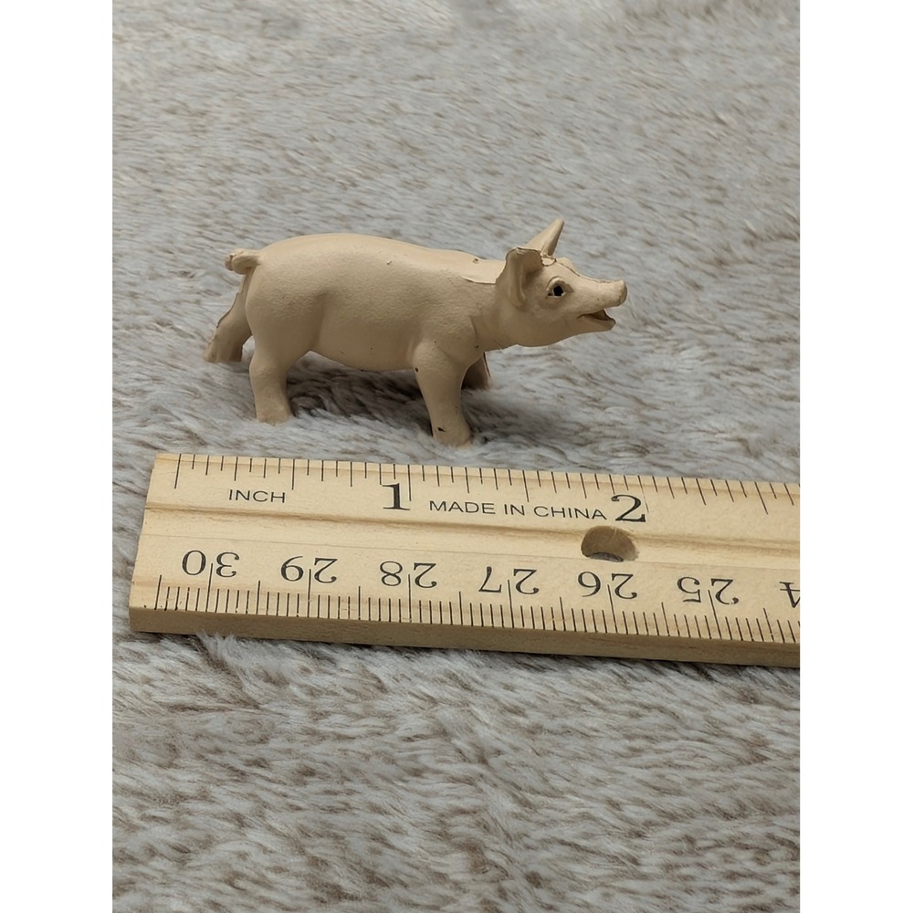 Safari Ltd Classic Piglet Tiny Mini Figure Tan Farm Animal Toy Figurine 1998